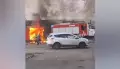 В Новой Усмани Воронежской области утром 18 октября загорелся торговый центр