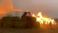 Сгорели 750 тюков сена в воронежском селе Коротояк