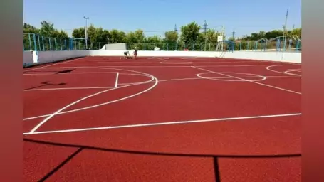 В нижнедевицком селе Верхнее Турово отремонтировали спортивную площадку
