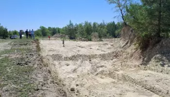 В Воронежской области неизвестные организовали добычу песка на территории памятника природы