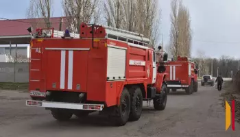 Под Воронежем поздним вечером 17 сентября загорелась баня в селе Рыкань