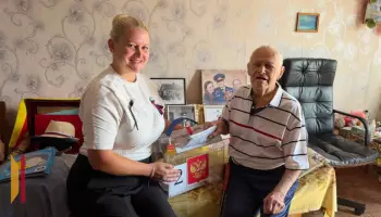 В Лисках 100-летний ветеран Великой Отечественной войны поучаствовал в выборах