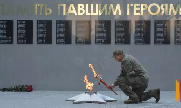 Символ памяти, объединяющий поколения. В селе Каширское зажгли Вечный огонь