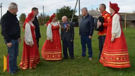 Почетного жителя Каширского района Сергея Агеева поздравили с 90-летием