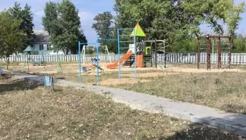 Активисты благоустроили детскую площадку в верхнемамонском селе Приречное