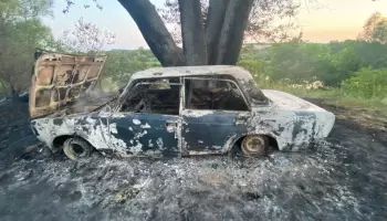 В Верхнемамонском районе на берегу реки Дон сгорел автомобиль &laquo;Жигули&raquo;