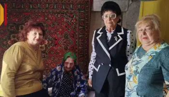 В панинском селе Красный Лиман поздравили со 101-м днем рождения труженицу тыла