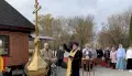 В Панино на старом кладбище освятили накупольный крест новой часовни