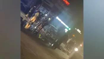 В Бутурлиновке Воронежской области &laquo;Жигули&raquo; столкнулись с мотоциклом и вспыхнули: видео