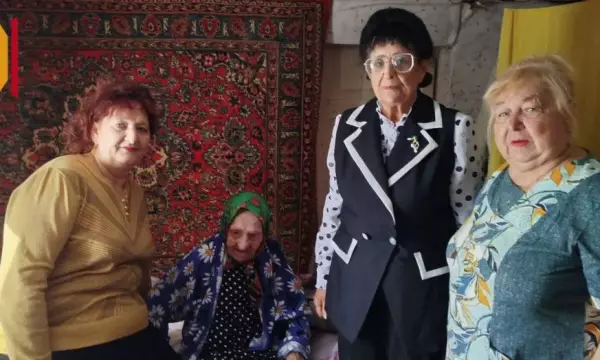В панинском селе Красный Лиман поздравили со 101-м днем рождения труженицу тыла