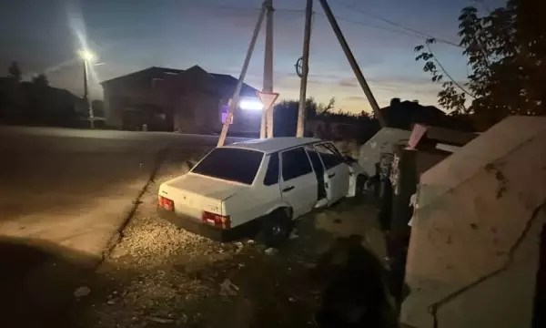 Под Воронежем ВАЗ влетел в бетонную ограду мусорки: пострадали 4 человека