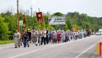 Паломничество длиной в 70 км: в Воронежской области стартовал крестный ход ко дню обретения мощей Серафима Саровского