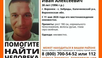Приехавшего на заработки в Воронеж и пропавшего мужчину ищут волонтёры