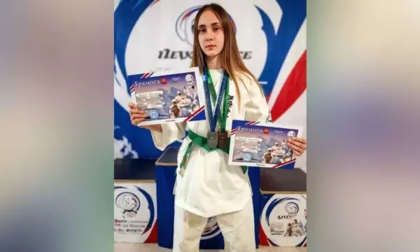 Верхнемамонская каратистка взяла 2 медали на соревнованиях в Нальчике