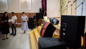 Для клуба лискинского села Сторожевое 2-е приобрели видеопроектор и акустическую систему
