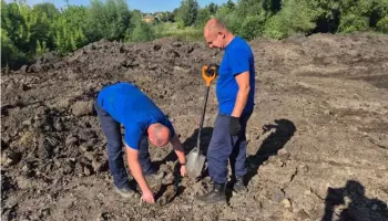 Житель воронежского села Верхнее Турово обнаружил немецкий артснаряд времен ВОВ