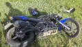 На воронежской трассе 24-летняя девушка на большой скорости опрокинулась на мотоцикле