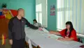 В Борисоглебске на избирательный участок пришел ветеран СВО