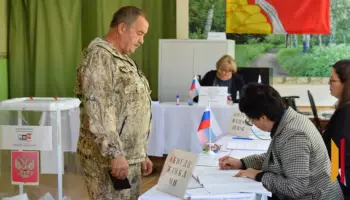 Ветеран СВО из грибановского села Кирсановка принял участие в выборах