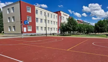 В россошанском парке &laquo;Студенческий&raquo; заменили покрытие на спортплощадке