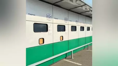 В воронежском поселке Отрадное появился пункт раздельного сбора отходов