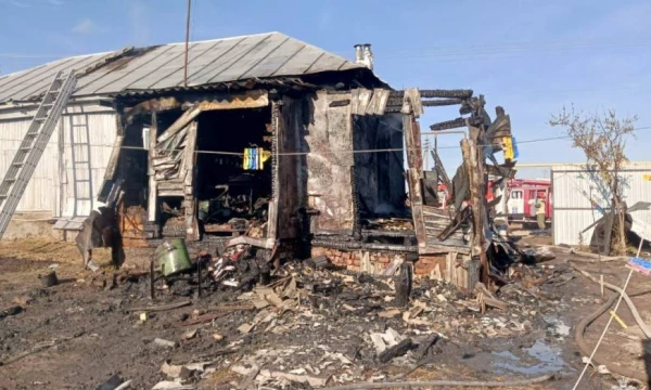 На пожаре в воронежском селе Пески погиб 8-летний мальчик и пострадал его дедушка