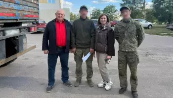 Лискинцы передали участникам СВО 7 кубометров бревен