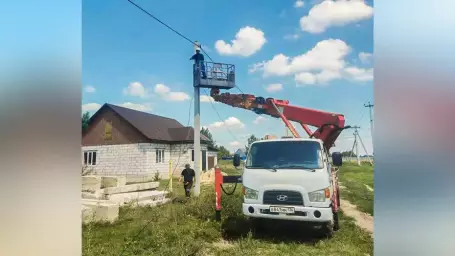 В лискинском селе Нижний Икорец установили новые фонари на пяти улицах