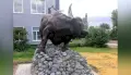 В верхнемамонском селе Русская Журавка установили скульптуру быка из гаек