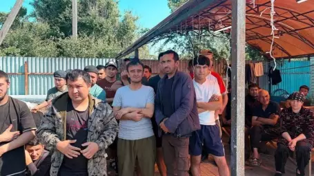 Воронежские полицейские провели рейд на нелегальных мигрантов в селе Круглое