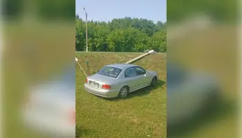 В Воронежской области автомобиль Hyundai врезался в столб: пострадал 10-летний мальчик