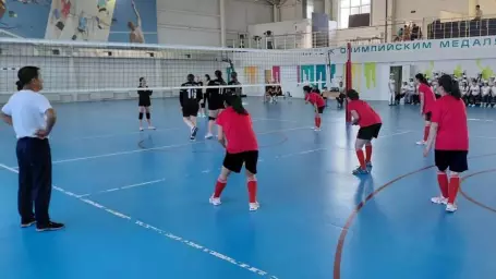 Нижнедевицкие спортсменки сыграли с корейскими волейболистками