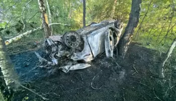 В Воронежской области 17-летний водитель заживо сгорел в автомобиле