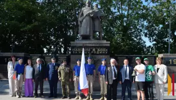 В Рамонском районе побывали участники пешей эстафеты &laquo;Марш к Победе! От Москвы до Новороссийска&raquo;