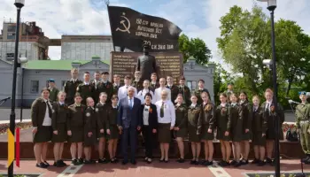 В Анне открыли памятник &laquo;Знамя Победы&raquo;