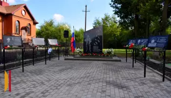 В аннинском селе Верхняя Тойда открыли Аллею Памяти
