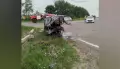 В воронежском селе Мамоновка &laquo;Лада Приора&raquo; врезалась в столб и перевернулась