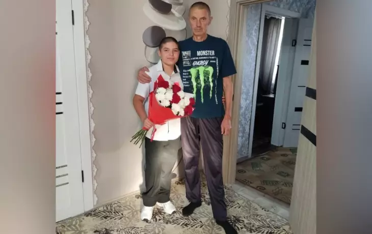 Герой публикации с сыном