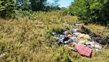 В Лисках Воронежской области ликвидировали незаконную свалку