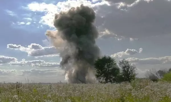 На полигоне под Воронежем взрывотехники МЧС подорвали 11 артснарядов